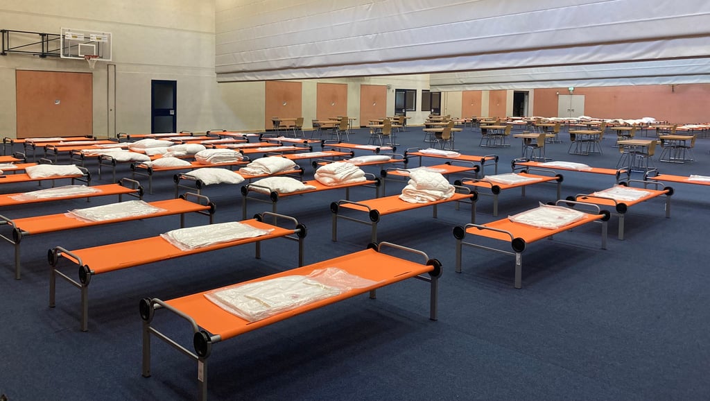 In der Rischmühlenhalle Merseburg ist Platz für 100 Flüchtlinge.