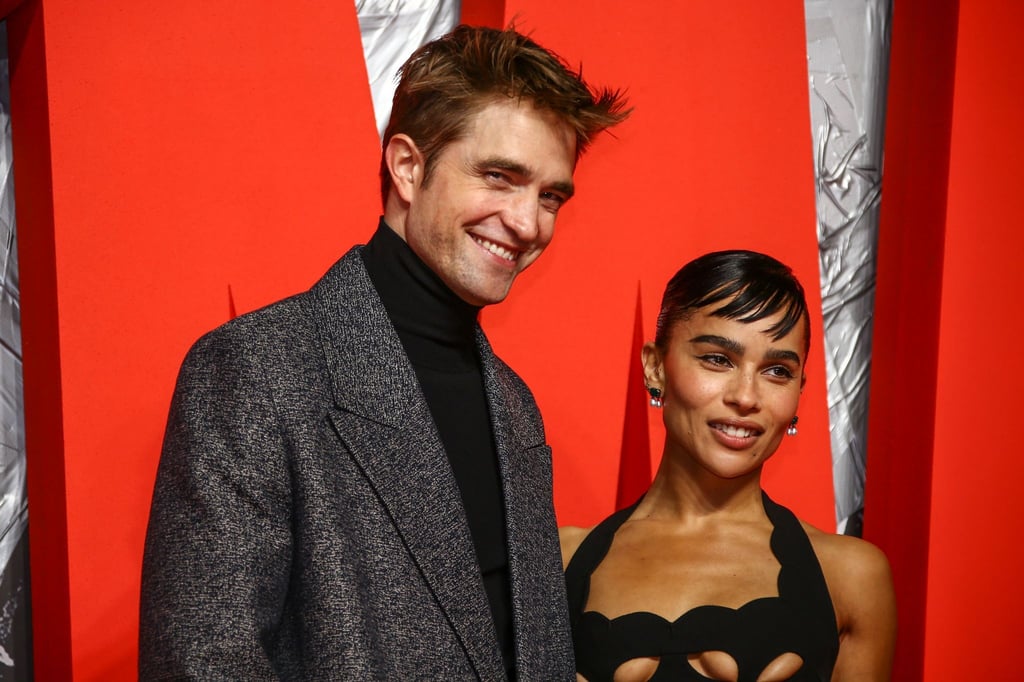 Robert Pattinson und Zoe Kravitz bei der Premiere von „The Batman“ in London.