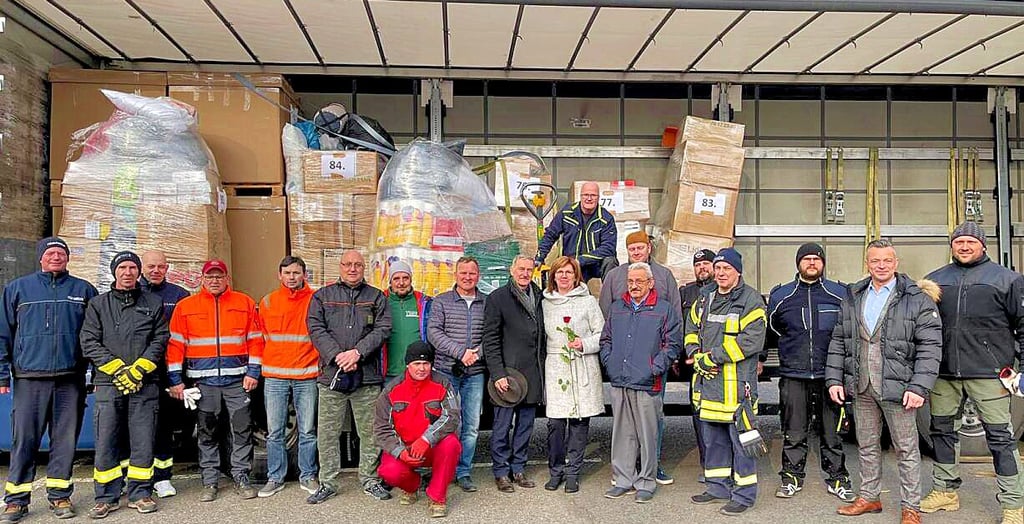 Der Konvoi ist Dienstagnachmittag im polnischen Partnerkreis angekommen.