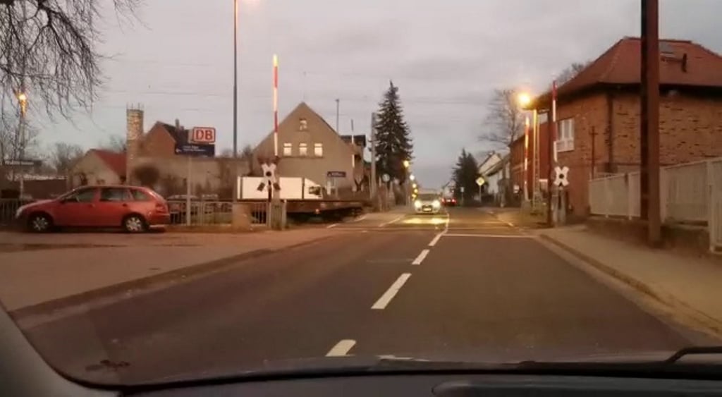 Der Bahnübergang in Wulfen
