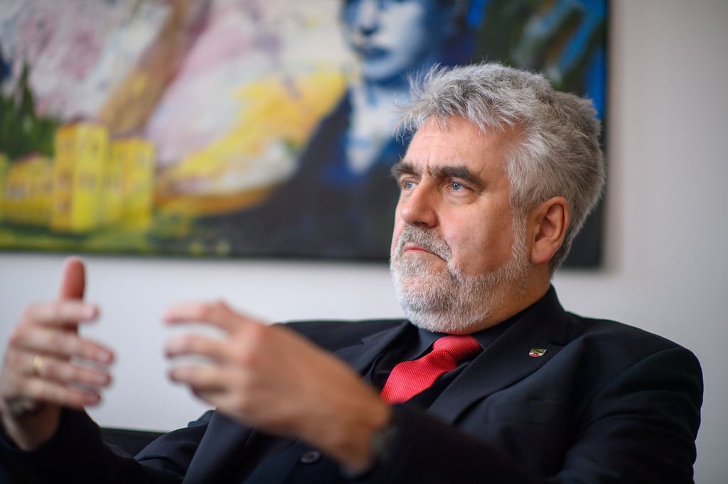 Armin Willingmann (SPD), Minister für Umwelt von Sachsen-Anhalt, spricht.