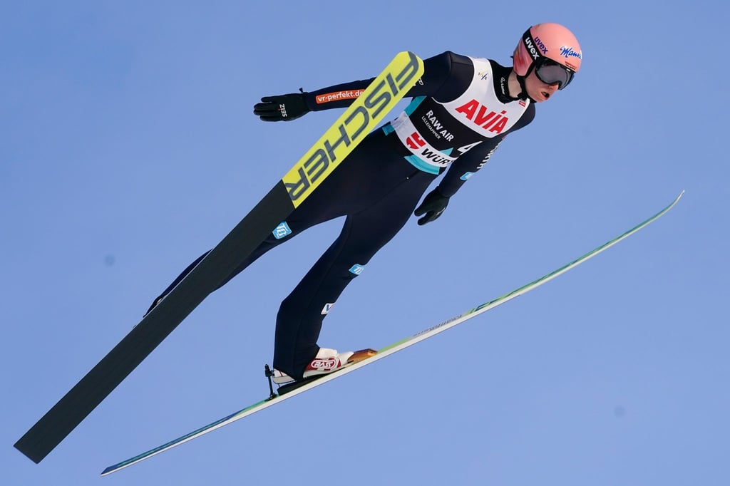 Sprang in Lillehammer auf Rang drei: Karl Geiger in Aktion.