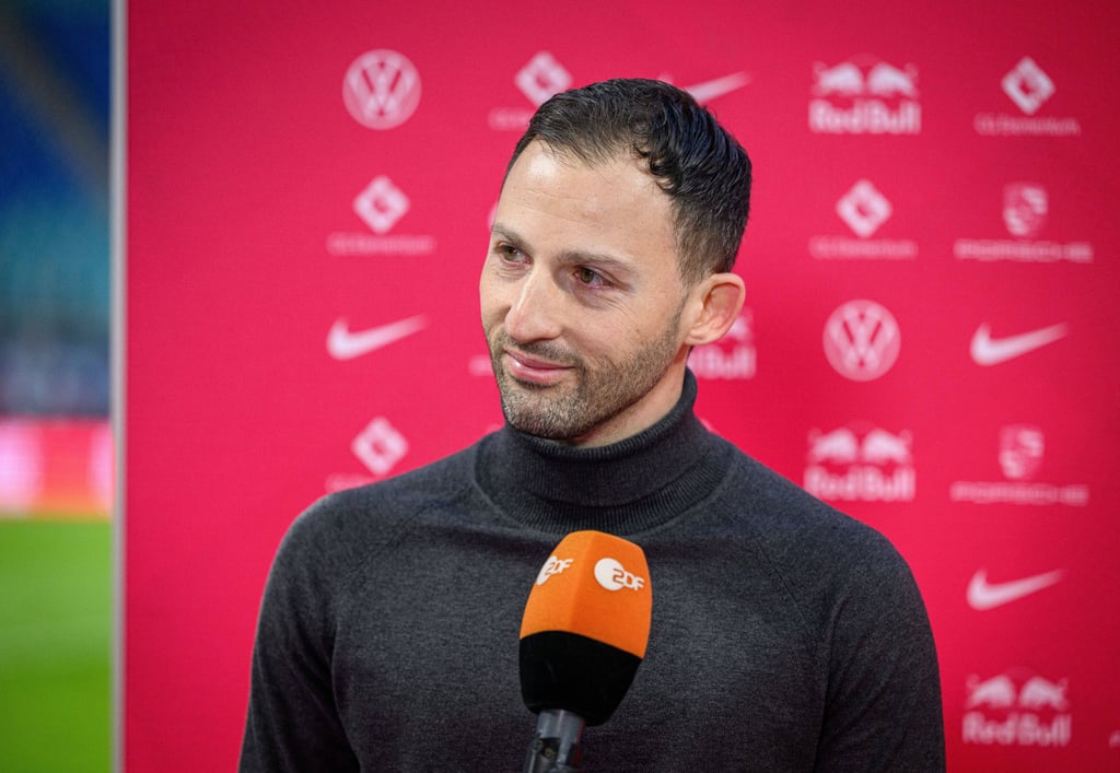 RB Leipzigs Trainer Domenico Tedesco.