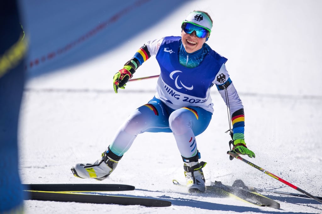 Die sehbehinderte Linn Kazmaier gewann Biathlon-Silber.