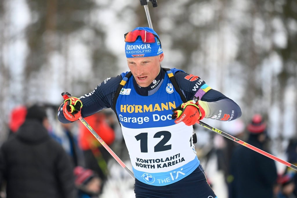 Biathlet Erik Lesser kam als Fünfter 38,6 Sekunden hinter dem norwegischen Sieger Vetle Sjastad Christiansen ins Ziel.
