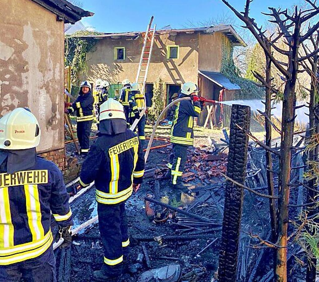 In der Torgauer Straße in Annaburg hat es Samstag gebrannt.