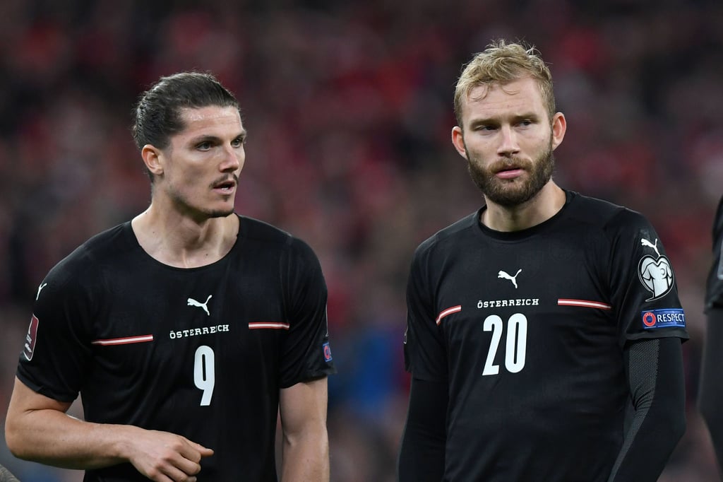 Zwei alte RB-Kollegen: Bayerns Marcel Sabitzer (l.) und Leipzigs Konrad Laimer