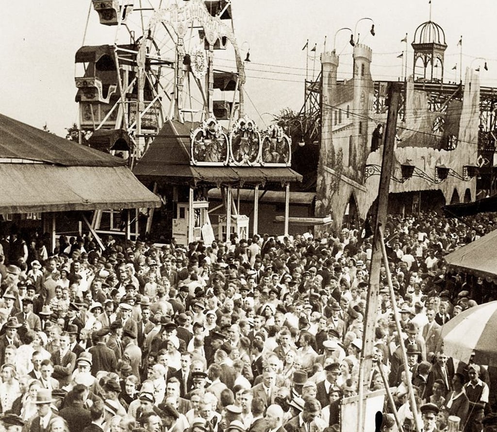 So sah der Wiesenmarkt um 1930 aus.