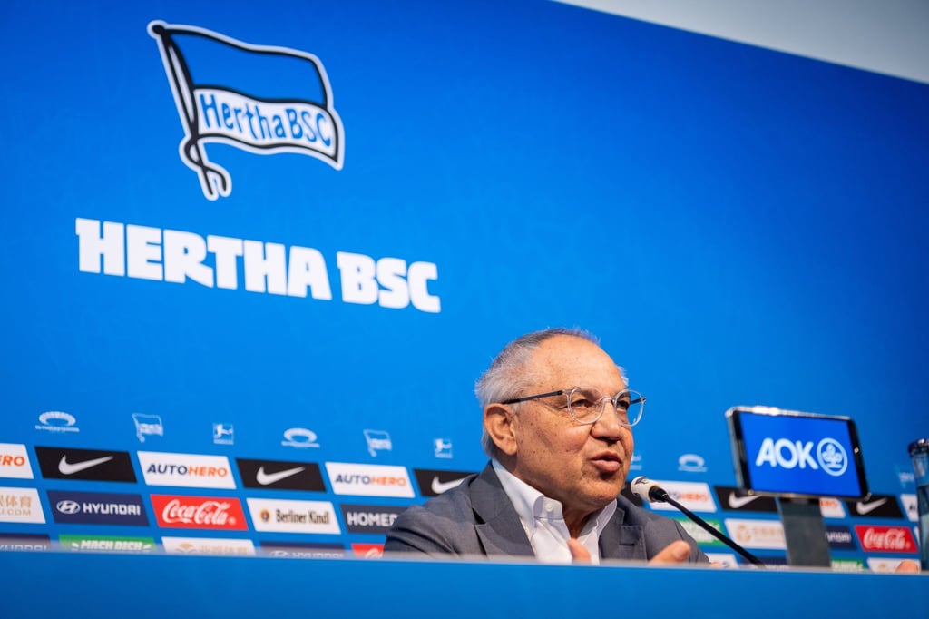 Felix Magath wird als neuer Trainer von Hertha BSC vorgestellt.