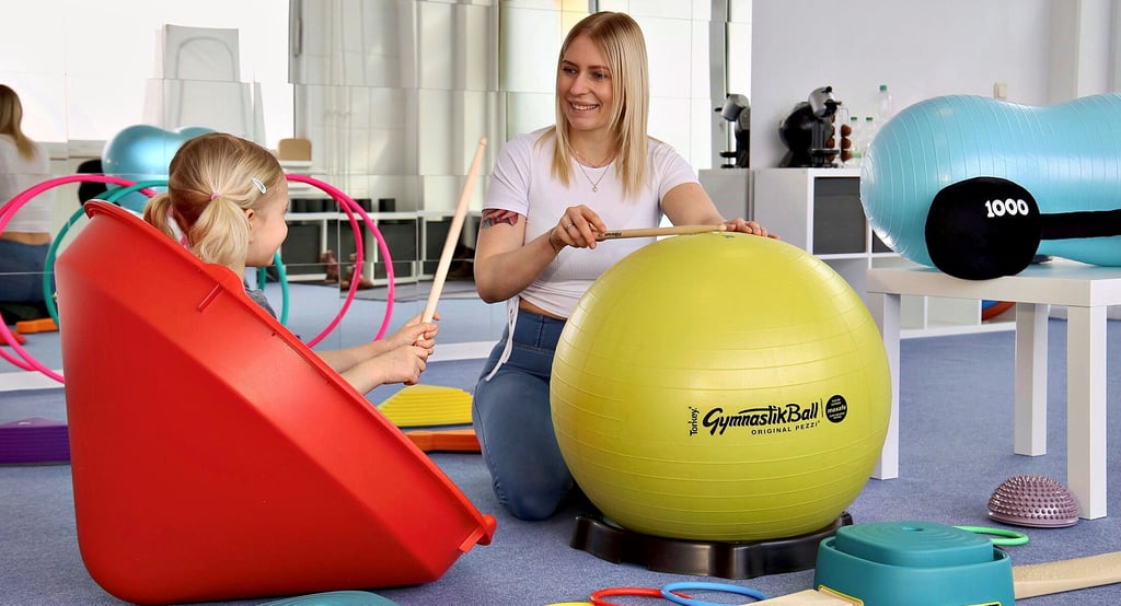 Alexandra Wustrau gibt ab sofort in ihrem neuen Studio am Zepziger Weg Sportkurse für Kinder.