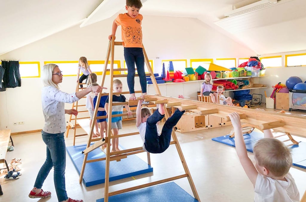 Turnstunde in der Kita Tausend-Fühler in Sangerhausen.