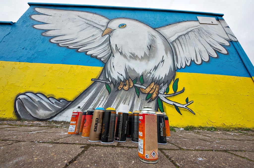 Für die Graffiti-Kunst auf 65 Quadratmetern Fläche brauchte es in Summe 30 Farbdosen.