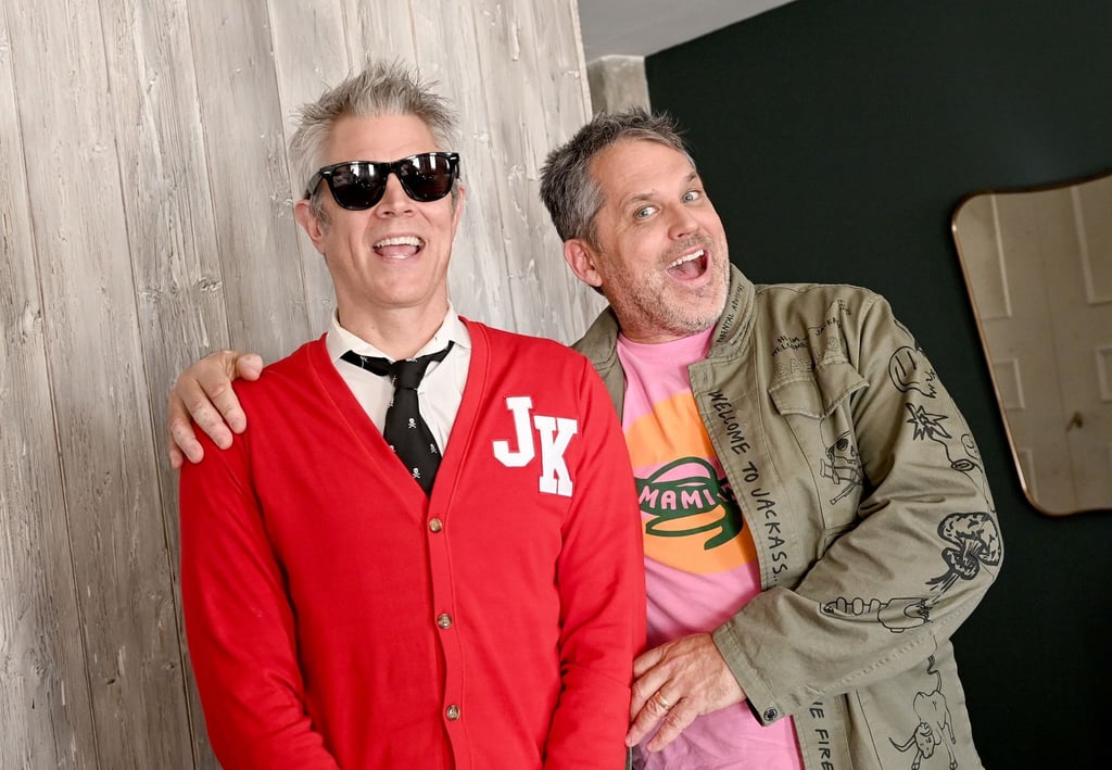 Johnny Knoxville (l), US-amerikanischer Schauspieler, und der Regisseur Jeff Tremaine wollen die Menschen zum Lachen bringen.
