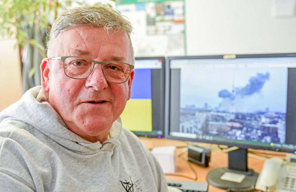 Neben dem menschlichen Leid schmerzt Denkmalschützer Bernhard Lohe auch die Zerstörung des kulturellen und historischen Erbes der Ukraine.