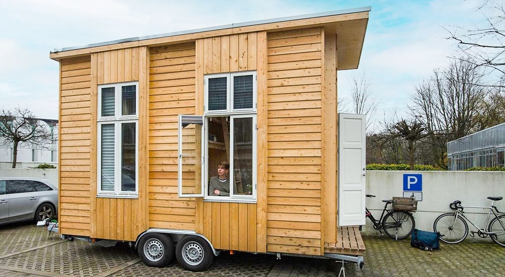 So oder so ähnlich sehen „Tiny Houses“ (deutsch: winzige Häuser) aus.