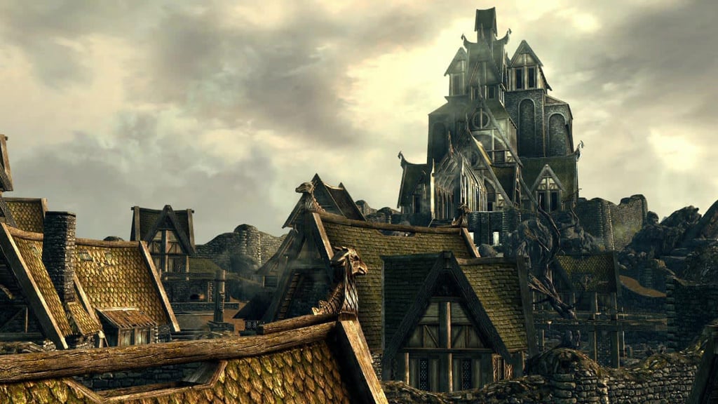 Hohe Berge, düstere Burgen - viel zu entdecken: Das ist „The Elder Scrolls V: Skyrim“, das es 10 Jahre nach Erstveröffentlichung nun in der Anniversary Edition gibt.
