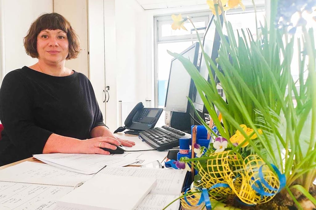 Kristin Laurich ist Ansprechpartnerin im Welcome-Center der Stadt.