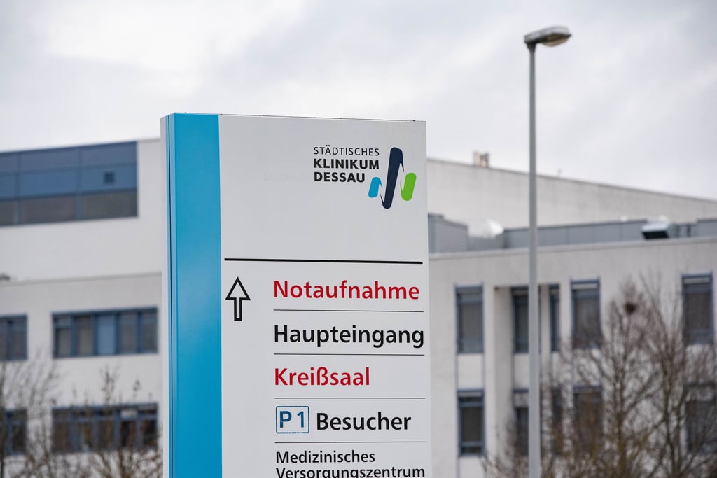 Das städtische Klinikum in Dessau