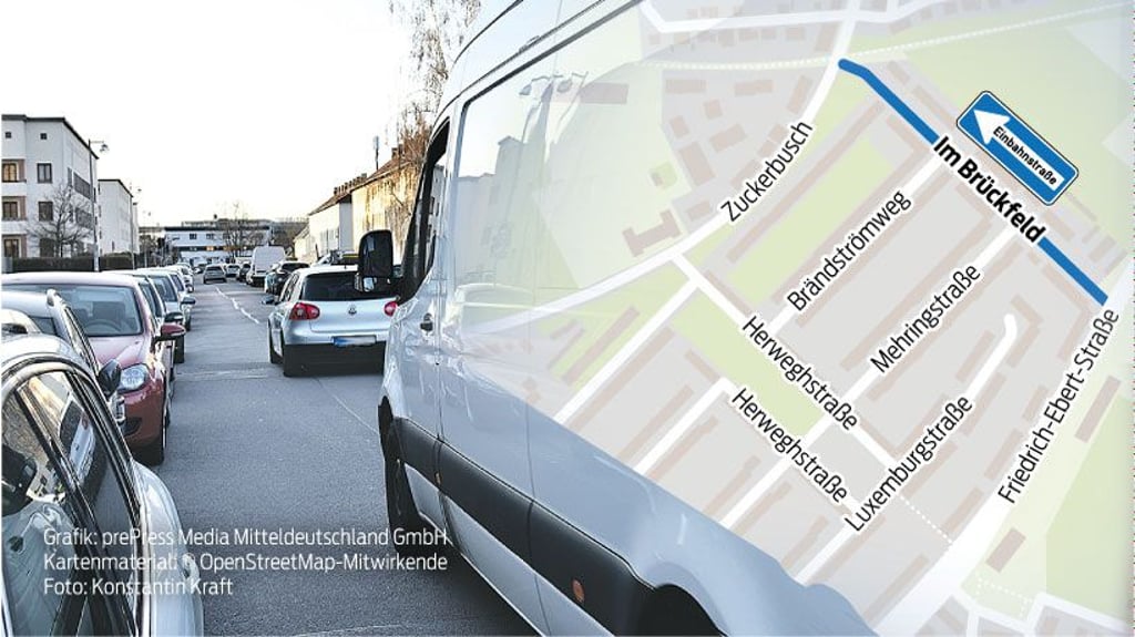 Die Straße "Im Brückfeld" verbindet Friedrich-Ebert-Straße und Zuckerbuch in Magdeburg-Cracau.