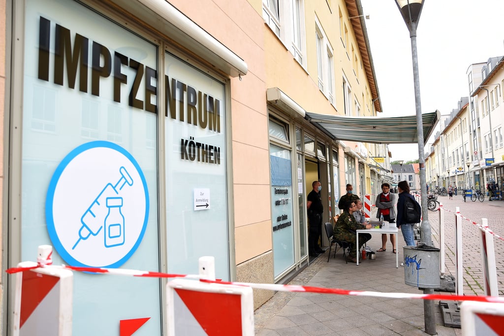 Das Impfzentrum in der Köthener Wallstraße.