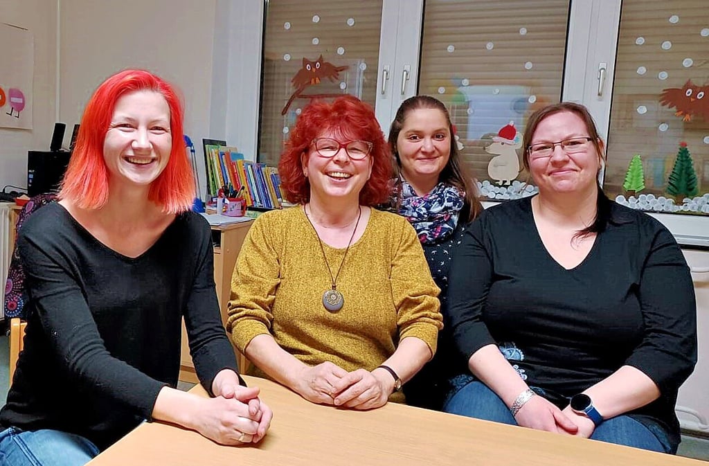 Stefanie Hilmer (von links), Anke-Katrin Helling, Jennifer Schmalenberg und Susann Stoye wollen einen Förderverein gründen.