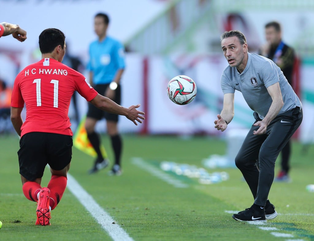 Trainer Paulo Bento (r) und Südkorea sind bei der WM in Katar dabei.
