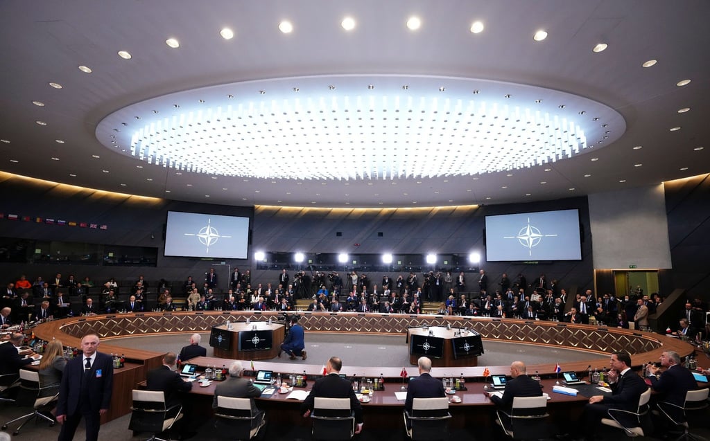 Nato-Sondergipfel im Hauptquartier in Brüssel.