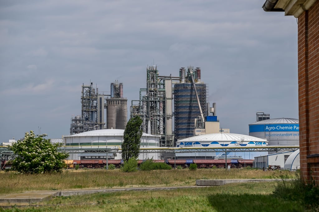 Blick auf den Agro-Chemie-Park in Wittenberg.