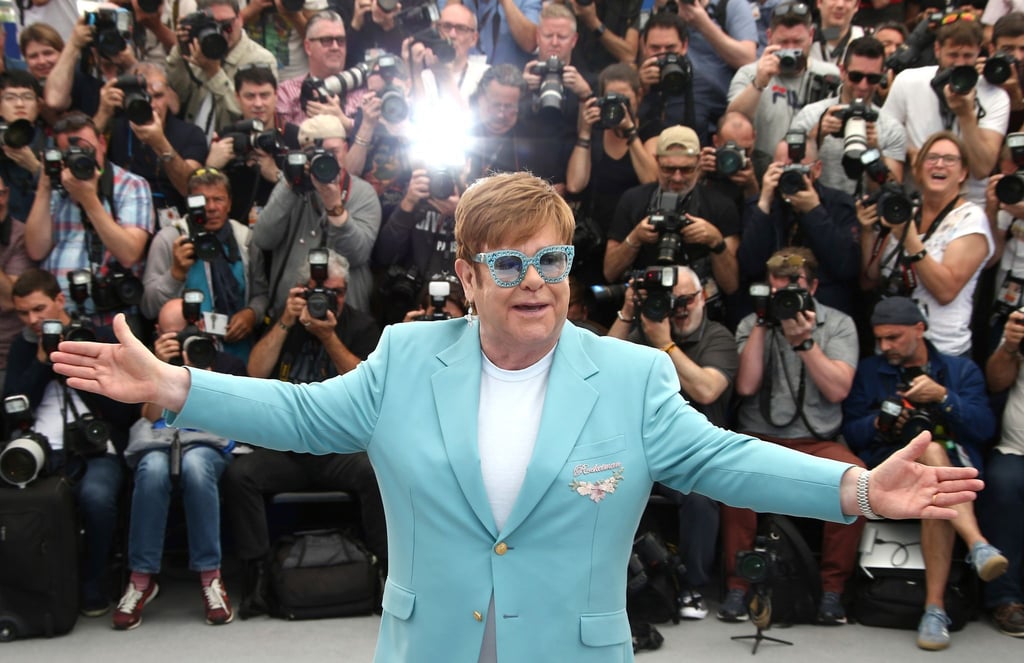 Elton John stellt den Film „Rocketman“ in Cannes vor.