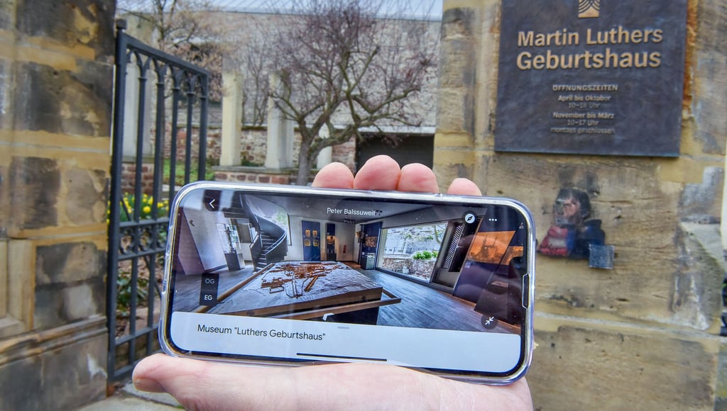 Die Digitalisierung macht es möglich: virtueller Rundgang in Luthers Geburtshaus.