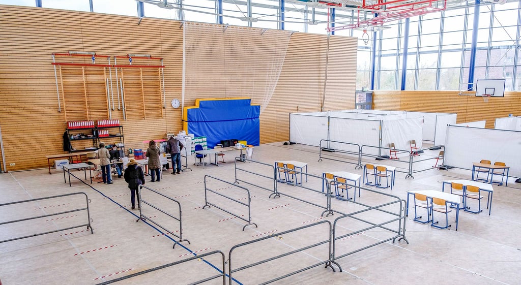 Nur noch wenige Impfwillige sind in den letzten Wochen in die Turnhalle im Berufsschulzentrum gekommen.