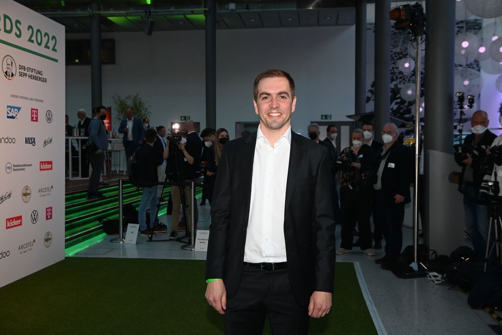 Der ehemalige Fussball-Nationalspieler Philipp Lahm bei der Verleihung der Sepp-Herberger-Awards 2022.