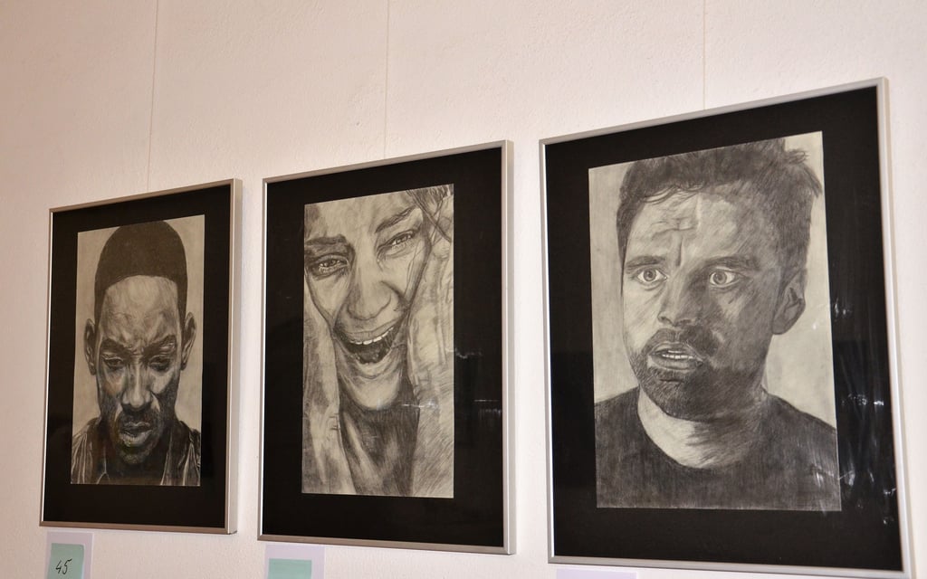 Ausdrucksstarke Werke erwarten die Besucher der Ausstellung "Junge Kunst in Anhalt" im Zerbster Francisceum.