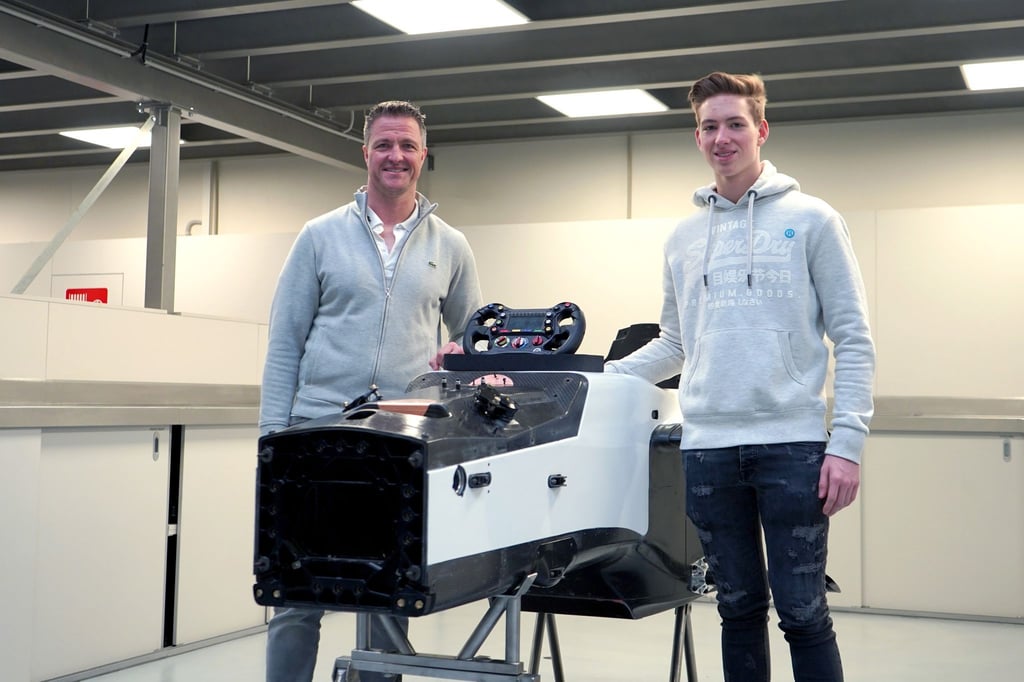 David Schumacher (r) ist der Sohn von Ralf Schumacher.