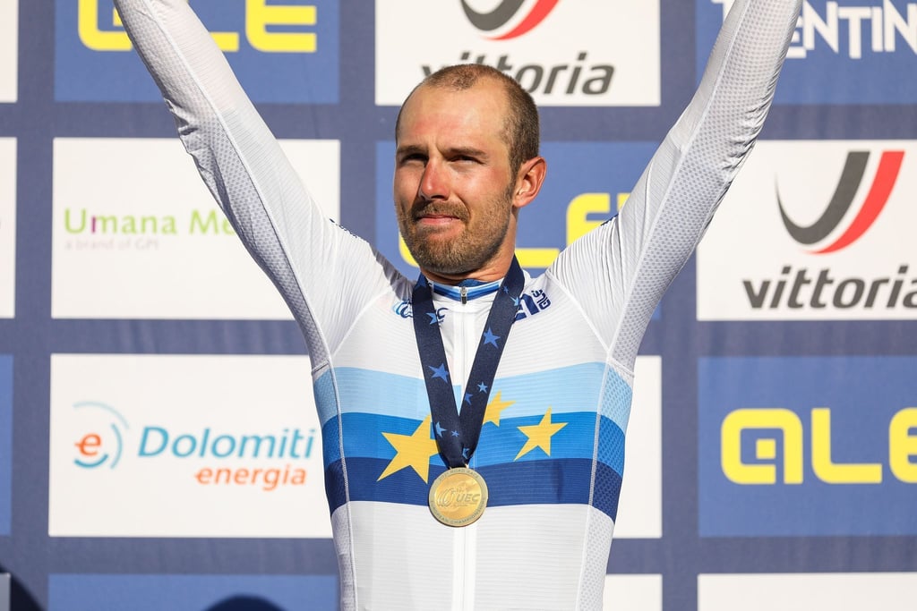 Der italienische Radprofi Sonny Colbrelli hatte bei der EM im September 2021 die Goldmedaille gewonnen.