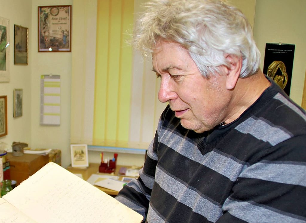 Günter Grau führt das wohl größte private Radsportarchiv Mitteldeutschlands.