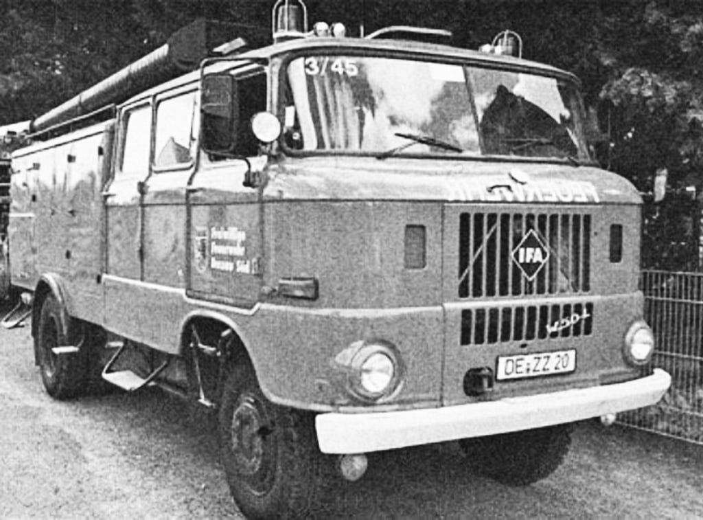 Ein IFA Löschfahrzeug fuhr vor 25 Jahren die Einsätze.