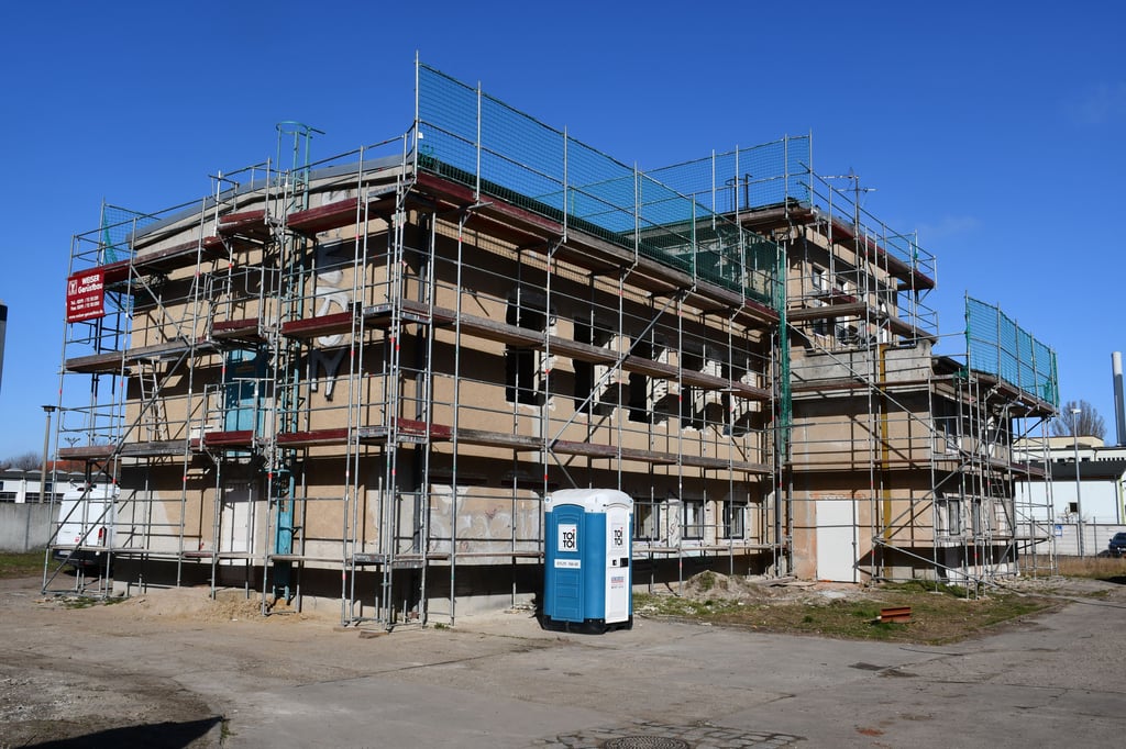 Das alte Umspannwerk in Magdeburg-Stadtfeld wird umgebaut.