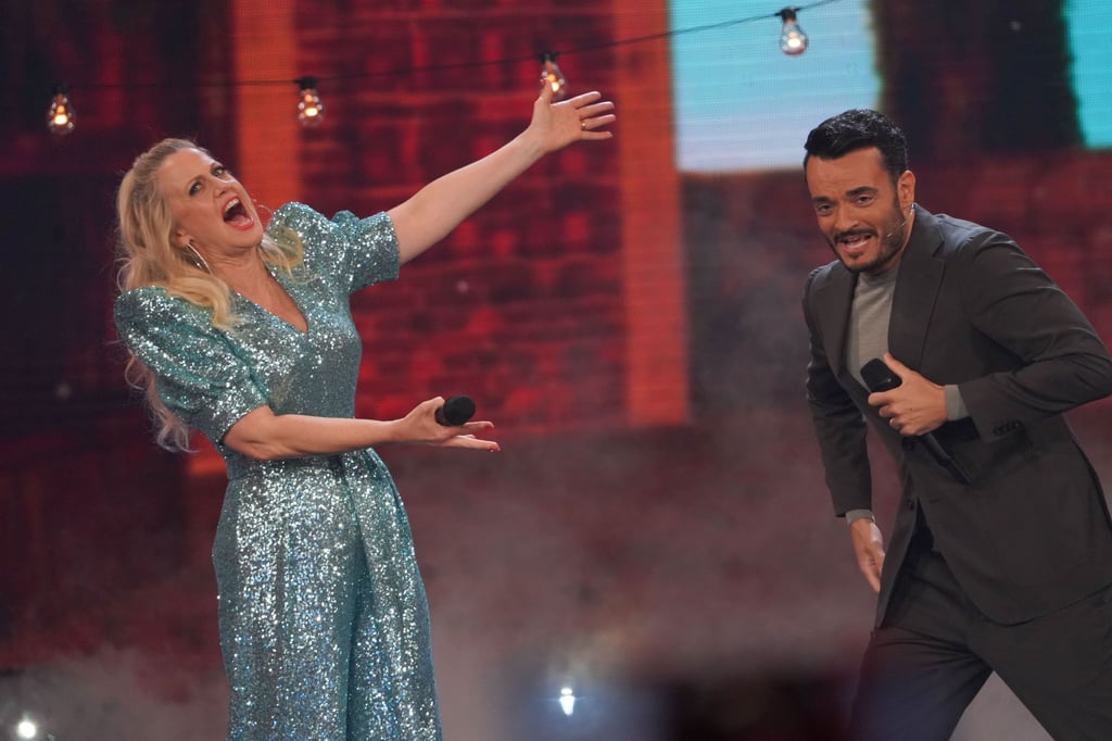 Barbara Schöneberger moderierte erstmals die ARD-Show „Verstehen Sie Spaß?“ und hatte Giovanni Zarrella zu Gast.
