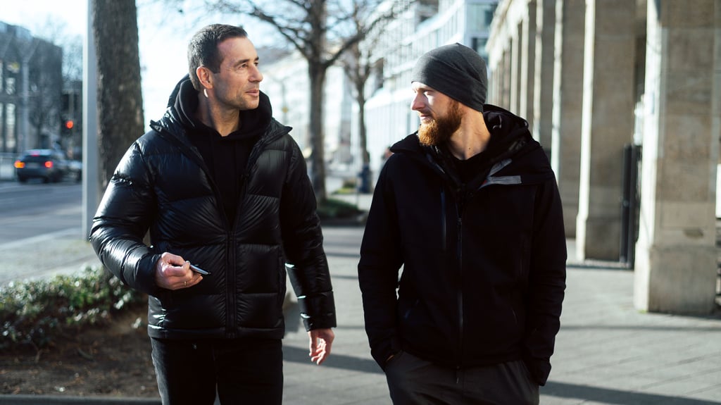 Kai Pflaume und Fritz Meinecke gemeinsam unterwegs in Magdeburg.