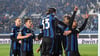 "La Dea" kann es noch: Die Spieler von Atalanta bejubeln den Sieg gegen Leverkusen