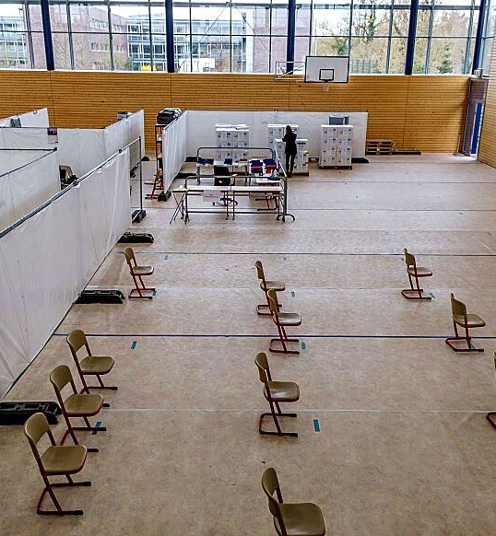 Das alte Impfzentrum Mittelfeld ist umgezogen.