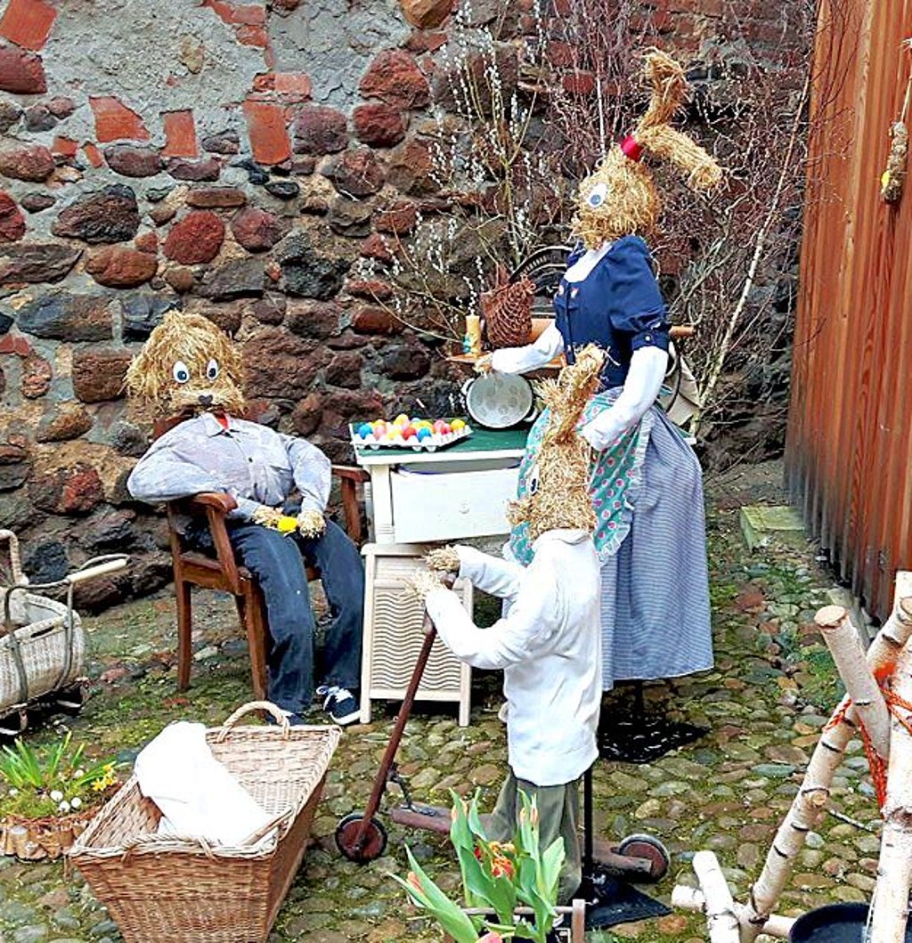 Der Burghof ist dekoriert.