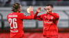 Muskelfaserrisse stoppen Marcel Titsch Rivero (l.) und Sebastian Bösel (r.) beim Halleschen FC.
