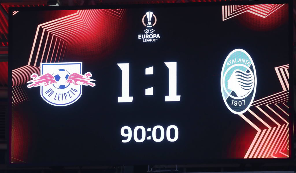 Remis in Leipzig: Das Duell zwischen RB und Bergamo bleibt spannend.