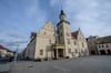 Das historische Rathaus in Coswig (Anhalt).