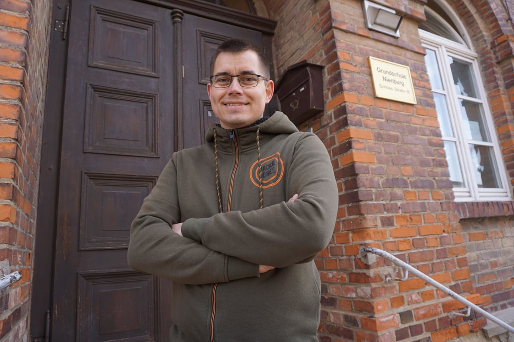 Sebastian Hermann ist seit knapp einem Jahr Vorsitzender des Fördervereins der Grundschule Nienburg.
