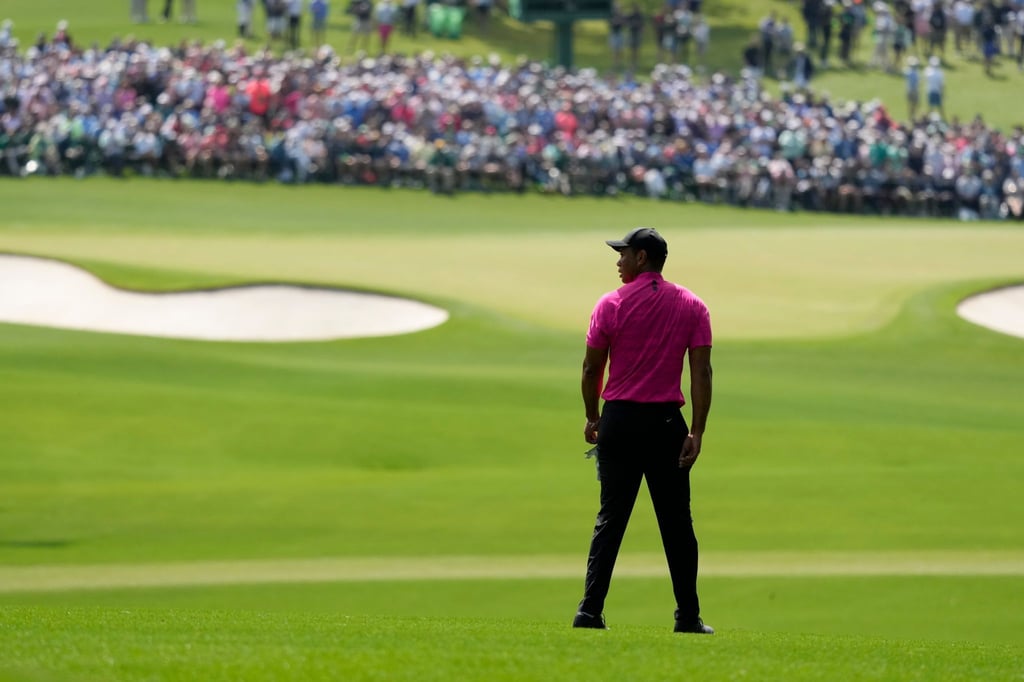 Er ist wieder da: Golf-Star Tiger Woods beim Masters in Augusta.
