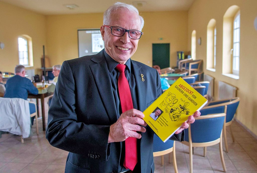 Lothar Schirmer verrät die Tricks der Gauner und Ganoven in Jersleben. Mittlerweile hat er schon sein zweites Buch zu der Thematik veröffentlicht.