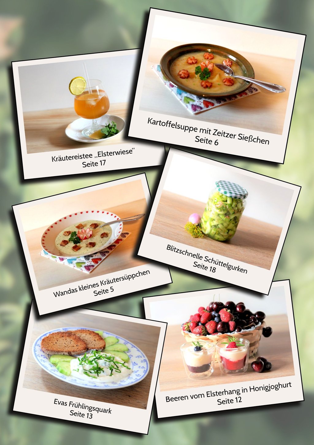 Eine Rezeptauswahl aus dem Kochheft.